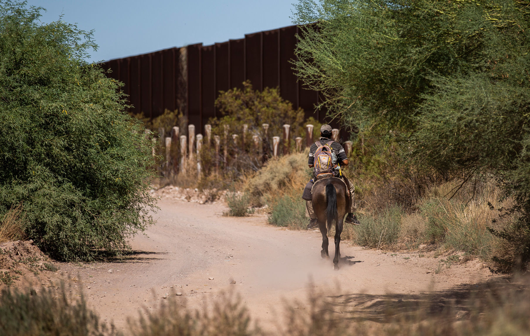 U.S - Mexico border east of Lukeville